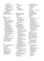 Page 288
(parallel phone
systems) 123
shared with fax and voice line (parallel phone
systems) 117
shared with fax and voice mail (parallel phone
systems) 127
monitor dialing 55, 57
monitoring tools 93
multi-feeds, troubleshoot 197
N
Network tab, Toolbox (Windows) 96
networks advanced settings 103
connector illustration 15
Ethernet connections 17
IP settings 104
link speed 104
Mac OS X setup 133
operating systemssupported 258
protocols supported 258
settings, change 103
sharing, Windows 131
system requirements...