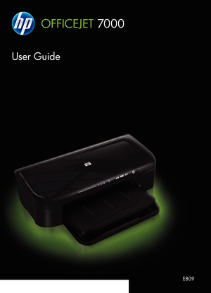 Page 1E809
User Guide
OFFICEJET 7000
 