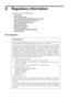 Page 126D Regulatory information
This section contains the following topics:
•
FCC statement
•
Notice to users in Korea
•
VCCI (Class B) compliance statement for users in Japan
•
Notice to users in Japan about the power cord
•
Toxic and hazardous substance table
•
LED indicator statement
•
Regulatory model number
•
Declaration of conformity
•
Environmental product stewardship program
•
Third-party licenses
FCC statement
FCC statement
The United States Federal Communications Commission (in 47 CFR 15.105) has...