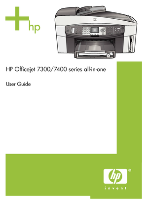 Page 1
HP Officejet 7300/7400 series all-in-one
User Guide
 