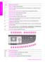 Page 7
LabelName and Description
1Scan To: Select a scan destination. 
2Start Scan : Start a scan job and send it to the destination you selected using the
Scan To  button.
3One-touch speed dial buttons : Access the first five speed dial numbers.
4Start Fax Black: Start a black and white fax.
5Start Fax Color: Start a color fax.
6Keypad: Enter fax numbers, values, or text.
7Auto Answer light : When the Auto Answer  light is on, the HP all-in-one is set to
receive faxes automatically. 
8Auto Answer : Set the...