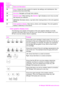 Page 9
LabelName and Decription
33Setup: Access the menu system for reports, fax settings, and maintenance. Also
access product-launched Help. 
34Up arrow : Navigate up through menu options.
35Attention light : When blinking, the  Attention light indicates an error has occurred
that requires your attention.
36Left arrow : Decrease values, or go back when viewing photos on the color graphics
display.
37Color graphics display : View menus, photos, and messages. The color graphics
display is stationary on this...