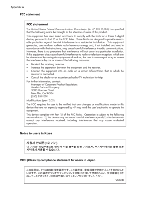 Page 186FCC statement
FCC statement
The United States Federal Communications Commission (in 47 CFR 15.105) has specified 
that the following notice be brought to the attention of users of this product. 
This equipment has been tested and found to comply with the limits for a Class B digital 
device, pursuant to Part 15 of the FCC Rules.  These limits are designed to provide reason-
able protection against harmful interference in a residential installation.  This equipment 
generates, uses and can radiate radio...