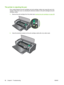 Page 96The printer is rejecting the pen
Poor contact between the print cartridges and print cartridge cradles may cause the pen to be
rejected. When this occurs, try cleaning the electrical contacts on the print cartridges and print
cartridge cradles:
1.Remove the print cartridge from the printer (see 
Inserting the print cartridges on page 20).
2.Clean the electrical contacts on the print cartridge cradle with a dry cotton swab.
86 Chapter 6   Troubleshooting ENWW
 