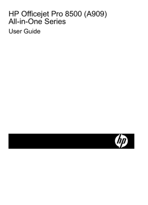 Page 3HP Officejet Pro 8500 (A909) 
All-in-One Series
User Guide
 