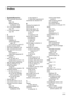 Page 295Index
Symbols/Numerics
(ADF) automatic documentfeederclean 186
feeding problems, troubleshoot 186
10 x 15 cm photo paper copy 108
4 x 6 inch photo paper copy 108
A
accessibility 13
accessoriesinstallation 23
self-test diagnosticpage 125
turn on and off in driver 24
acoustic emissions 266
Add Printer installation 159
ADF (automatic document feeder)load originals 31
media sizes supported 35
administrator settings 117
ADSL, fax setup with parallel phone systems 134
after the support period 253
aligning...