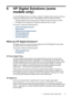 Page 616 HP Digital Solutions (somemodels only)
Your HP Officejet Pro device includes a collection  of digital solutions that can help you
simplify and streamline your work. These digital solutions include the following:
• HP DIrect Digital Filing (including Scan to Network Folder and Scan to E-mail)
• HP Digital Fax (including Fax to Network Folder and Fax to E-mail)
This section contains the following topics:
•
What are HP Digital Solutions?
•
Requirements
•
Setting up the HP Digital Solutions
•
HP Direct...