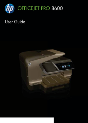 Page 1OFFICEJET PRO 8600
User Guide
 