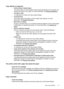 Page 115Copy defects are apparent
•Vertical white or faded stripes
The media might not meet Hewlett- Packard media specifications (for example, the
media is too moist  or too rough). For mo re information, see 
Media specifications.
• Too light or dark
Try adjusting the contrast and copy-quality  settings.
• Unwanted lines
The scanner glass, lid backing, or frame might need cleaning. For more
information, see 
Maintain the printer.
• Black dots or streaks
Ink, glue, correction fluid, or an unwanted substance...