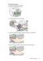 Page 155To reinstall the printhead
1.Make sure that the printer is turned on.
2. Open the ink cartridge access door.
3.Lift the latch handle on the print carriage.
4.Remove the printhead by lifting it up and then pulling it out of the printer.
5.Make sure the latch handle is raised, and then reinsert the printhead.
Printhead maintenance 151
 