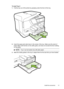 Page 35To load Tray 2
1.Pull the tray out of the printer by grasping under the front of the tray.
2.Insert the paper print-side down  in the center of the tray. Make sure the stack of
paper aligns with the line on the width guide, and does not exceed the line marking
on the guide.
NOTE: Tray 2 can be loaded only with plain paper.
3.Slide the media guides in the tray to adjust them for the size that you have loaded.
Install the accessories 31
 