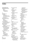 Page 244Index
Symbols/Numerics
(ADF) automatic documentfeederclean 34
feeding problems,
troubleshoot 34
A
accessibility 3, 10
accessories installation 29
printer status report 148
turn on and off in driver 33
warranty 159
acoustic emissions 170
ADF (automatic document feeder)capacity 23
load originals 23
ADSL, fax setup with parallel phone systems 199
after the support period 97
align printhead 150
answer ring pattern change 77
parallel phone systems 201
answering machine fax tones recorded 128
set up with fax...