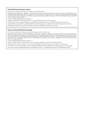 Page 2Hewlett-Packard Company notices
The information contained in this document is subject to change without notice.
All rights reserved. Reproduction, adaptation, or translation of this material is prohibited without prior written permission of Hewlett-Packard, except 
as allowed under copyright laws. The only warranties for HP products and services are set forth in the express warranty statements accompanying 
such products and services. Nothing herein should be construed as constituting an additional...