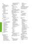 Page 305
L
labelsload 81
specifications 287
landscape orientation 86
language, set 25
left arrow 13
legal paper
copy 122
load 76
specifications 287
letter paper
copy 123
load 76
specifications 287
lid backing, clean 157
light
copy 216
lighten
copies 125
faxes 138
line condition test, fax 254
link configuration 55
speed 50
load
10 x 15 cm photo paper 78
4 x 6 inch photo paper 78
A4 paper 76
envelopes 80
full-size paper 76
greeting cards 81
Hagaki 79
index cards 79
iron-on transfers 81
labels 81
legal paper 76...