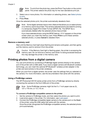 Page 23CautionBefore you load the media on the CD/DVD tray, ensure that your printer
has approximately 10 cm (4 inches) clearance behind it.
Load the CD/DVD holder
➔
Securely snap the media on the CD/DVD holder that came with your printer. Ensure
that the printable surface is facing up.
NoteIf you are using a smaller-sized media, flip over the CD/DVD holder
ring as shown in figure I.
Load the CD/DVD tray
1. Pull down the CD/DVD tray.
2. Insert the CD/DVD holder into the CD/DVD tray until the arrows on the tray...