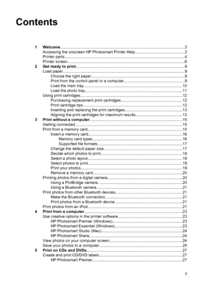 Page 42Get ready to print
This section includes the following topics:
●Loading paper
●Using print cartridges
Load paper
For better quality, choose the right paper and load it correctly in the main tray or photo
tray.
TipLoad only one type and size of paper at a time. Do not mix paper types or
sizes in the main tray or the photo tray.
Choose the right paper
For a list of available HP paper, or to purchase supplies, go to:
●www.hpshopping.com (U.S.)
●www.hp.com/go/supplies (Europe)
●www.hp.com/jp/supply_inkjet...