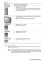 Page 23Memory cardHow to insert the memory card
Memory Stick●Angled corner is on the left
●Metal contacts face down
●If you are using a Memory Stick Duo or Memory Stick PRO Duo
card, attach the adapter that came with the card before you insert
the card into the printer
Microdrive●Front label faces up, and if the label has an arrow, the arrow points
toward the printer
●Edge with metal pinholes goes into the printer first
MultiMediaCard●Angled corner is on the right
●Metal contacts face down
Secure Digital●Angled...