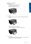 Page 18Load A4 or 8.5 x 11 inch paper
a. Raise output tray.
 Raise and hold output tray in open position.
 Slide paper-width guide outwards.
 Remove all paper from the main input tray.
b. Load paper.
 Insert stack of paper into main input tray with short edge forward and print
side down.
 Slide stack of paper forward until it stops.
 Slide paper-width guide inward until it stops at edge of paper.
c. Lower output tray.
 Lower output tray and pull tray extender towards you, as far as it will go. Flip
the...