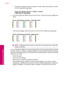 Page 52• If the text is smeared, check if the paper is curled, clean the printhead, and then
print this diagnostic page again.
Figure 10-7 Sample text area - streaks or smears
4.Look at the alignment pattern above the color bars. The lines should be straight and
sharp.
Figure 10-8 Alignment pattern - expected result
If the lines are jagged, align the printer, and then print this diagnostic page again.
Figure 10-9 Alignment pattern - jagged lines
NOTE:If aligning the printer does not solve this print quality...