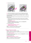 Page 858.Reinstall the ink cartridge.
9.Close the ink cartridge door, and check if the error message has gone away.
10.If you still receive the error message, turn the product off, and then on again.
If you still receive this message after cleaning the cartridge contacts, you might have
a damaged cartridge.
Check to see if your cartridge is still under warranty and the end of warranty date has
not been reached.
•If the end of warranty date has been reached, purchase a new ink cartridge.
•If the end of warranty...