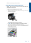 Page 90If this did not solve the issue, try the next solution.
Solution 2: Make sure the ink cartridges are installed correctly
Solution:Make sure all of the ink cartridges are properly installed. Refer to the
following steps to resolve this error.
To make sure the ink cartridges are properly installed
1.Make sure the product is turned on.
2.Open the ink cartridge access door by lifting from the front right of the product,
until the door locks into place.
The print carriage moves to the center of the product....