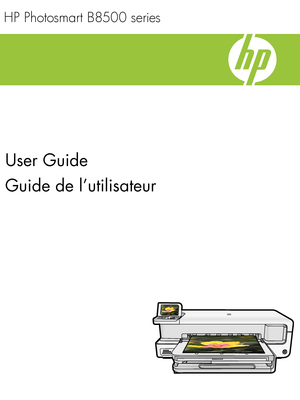 Page 1
User Guide
Guide de l’utilisateur

HP Photosmart B8500 series
 