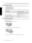 Page 41
AttentionNe chargez pas de support dune épaisseur supérieure à 0,4 mm au risque dendommager le produit.
Choix du papier approprié
Pour obtenir la liste des papiers jet dencre HP disponibles ou pour acheter des consommables, allez sur le site :
•
www.hpshopping.com  (États-Unis)
•
www.hp.com/eur/hpoptions  (Europe)
•
www.hp.com/jp/supply_inkjet  (Japon)
•
www.hp.com/paper  (Asie-Pacifique)
Pour obtenir des résultats dimpression optimaux le plus longtemps possible, choisissez lun des papiers photo HP...