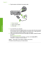Page 149
4.Plug the power cord directly into a power outlet.
1Power connection
2Power cord and adaptor
3Power outlet
5.Try to print from your computer.
If the product prints when plugged directly into a power outlet while disconnected
from any power strips or surge suppresso rs, the power strip or surge suppressor
might not be allowing sufficient voltage to reach the product.
6. If the product cannot print and the print carriage is still stalled, contact HP support
for service.
Go to: 
www.hp.com/support .
If...