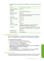 Page 34
the Size  list to see if a defined paper size already exists for the type of paper you are
using.
Paper typeSuggested paper size settings
Copier, multi-purpose, or
plain papersLetter or A4
EnvelopesAppropriate listed envelope size
Greeting-card papersLetter or A4
Index cardsAppropriate listed card size (if listed sizes are not appropriate,
you can specify a custom paper size)
Inkjet papersLetter or A4
Iron-on T-shirt transfersLetter or A4
LabelsLetter or A4
LegalLegal
LetterheadLetter or A4
Panorama...