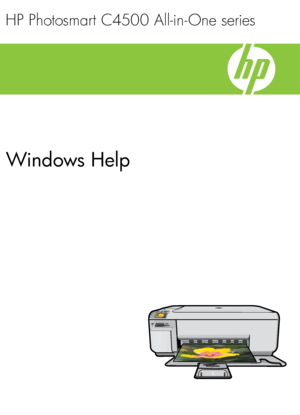 Page 1
Windows Help
HP Photosmart C4500 All-in-One series
 