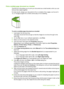 Page 58
Print a multiple-page document as a booklet
The HP All-in-One allows you to print your document as a small booklet, which you can
fold and then staple together.
For best results, design your document to fit on a multiple of four pages, such as an 8,
12, or 16-page program for a childs school play or for a wedding.
To print a multiple-page document as a booklet
1.Load paper into the input tray.
The paper should be thick enough so that the images do not show through to the
other side.
2. On the  File menu...