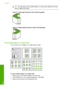 Page 59
TIP:For best results, use a saddle stapler, or a heavy-duty stapler with a long
reach to staple the booklet.
Figure 7-1 Left-edge binding  for left-to-right languages
Figure 7-2 Right-edge binding for right-to-left languages
Print multiple pages on a single sheet
You can print up to 16 pages on a single sheet of paper.
To print multiple pages on a single sheet
1.Make sure you have paper loaded in the input tray.
2. On the  File menu in your software application, click  Print.
3. Make sure the product is...