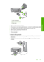 Page 190
1Power connection
2Power cord and adaptor
3Power outlet
2.Make sure the product is turned on.
3. If the product is not receiving electrical power, connect it to another power outlet.
4. Turn off the product and reset it by disconnecting the power cord.
5. Wait 5 seconds, and plug in the power cord.
6. Turn on the product.
7. Try to scan again.
To check the USB connection
1. Verify that the USB cable is securely plugged into the USB port on the back of
the product.
2. Make sure the other end of the USB...