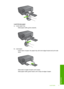 Page 14
Load full-size paper
a. Lower paper tray.
 Slide paper-width guide outwards.
b. Load paper.
 Insert stack of paper into paper tray  with short edge forward and print side
down.
 Slide stack of paper forward until it stops.
 Slide paper-width guide inward until it stops at edge of paper.
Load media 11
Paper basics
 