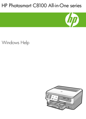 Page 1
HP Photosmart C8100 All-in-One series
Windows Help
 