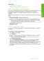 Page 36
Related topics
•“
Network glossary” on page 50
•“
Connect to a wireless ad hoc network” on page 35
Create a network profile for other operating systems
If you have an operating system other than Windows XP, HP recommends that you use
the configuration program that came with your wireless LAN card. To find the
configuration program for your wireless LAN card, access your computers list of
programs.
Using the LAN card configuration program, create a network profile that has the following
values:
• Network...