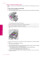 Page 198Solution 1: Install the ink cartridges correctly
Solution:Make sure all of the ink cartridges are properly installed. Refer to the following steps to resolve this
error.
To make sure the ink cartridges are properly installed
1.Make sure the product is turned on.
2.Open the ink cartridge access door by lifting from the front right of the product, until the door locks into place.
The print carriage moves to the center of the product.
NOTE:Wait until the print carriage stops moving before proceeding.
3.Make...