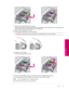 Page 2058.Press the ink cartridge back down into place.
The tab should make a snapping noise when the ink cartridge is correctly seated. If the ink cartridge did not
make a snapping noise, the tab might need to be readjusted.
9.Remove the ink cartridge from the slot.
10.Gently bend the tab away from the ink cartridge.
CAUTION:Be careful not to bend the tab out more than about 1.27 cm (0.5 inches).
11.Reinstall the ink cartridge.
It should now snap down into place.
12.Close the ink cartridge access door, and...