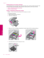 Page 210Printhead appears to be missing or damaged
Try the following solutions to resolve the issue. Solutions are listed in order, with the most likely solution first. If the
first solution does not solve the problem, continue trying the remaining solutions until the issue is resolved.
•
Solution 1: Reinstall the printhead and cartridges
•
Solution 2: Contact HP support
Solution 1: Reinstall the printhead and cartridges
Solution:Check to make sure the printhead and the cartridges are installed.
To reinstall the...