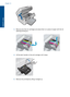 Page 2263.Remove all of the ink cartridges and place them on a piece of paper with the ink
opening pointing up.
4.Lift the latch handle on the print carriage until it stops.
5.Remove the printhead by lifting it straight up.
Chapter 12
224 Solve a problem
Solve a problem
 