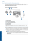 Page 32Case I: Shared voice/fax line with answering machine
If you receive both voice calls and fax calls at the same phone number, and you also have
an answering machine that answers voice calls at this phone number, set up the
HP Photosmart as described in this section.
Figure 3-9 Back view of the HP Photosmart
1Telephone wall jack
2IN port on your answering machine
3OUT port on your answering machine
4Telephone (optional)
5Answering machine
6Use the phone cord supplied in the box with the HP Photosmart to...