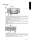 Page 6
Printer parts
Front of printer
1Control panel and indicator lights: Use the buttons on the control panel to open the Toolbox on the computer, resume or
cancel print jobs, and respond to prompts on the computer scr een. View the lights to check the printer status. For more
information on the indicator lights, see 
Error states and indicator light behavior .
2Top door: Lift to gain access to the printheads and to clear paper jams.
3Specialty media tray  (closed): Lower to insert a singl e sheet of heavy...