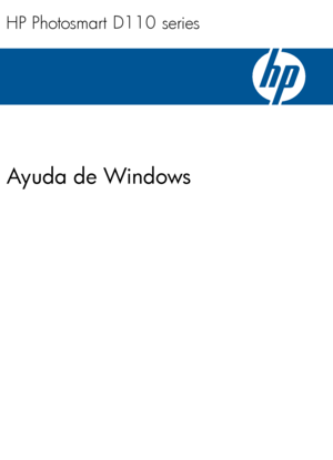 Page 1
Ayuda de Windows

HP Photosmart           seriesD110
 