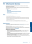 Page 40
10 Información técnica
En esta sección se indican las especificaciones técnicas y la información sobre normativas
internacionales de HP Photosmart.
Para obtener especificaciones adi cionales, consulte la documentación impresa suministrada con
HP Photosmart.
En esta sección se tratan los siguientes temas:
•
Aviso
•
Especificaciones
•
Programa medioambiental de administración de productos
•
Avisos normativos
•
Declaraciones sobre no rmativa inalámbrica
Aviso
Avisos de Hewlett-Packard CompanyLa información...