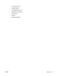 Page 49●UV Lamps Idle Time
●Attention Sorting
●Auto Maintenance Time
●Expert/Novice Messages
●Printer Name
●Network
●Restore All Defaults
ENWWMenu tree 43
 