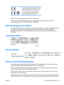 Page 35  For non-telecommunications products and for EU
harmonized telecommunications products, such
as Bluetooth® within power class below 10mW.
For EU non-harmonized telecommunications
products (If applicable, a 4-digit notified body
number is inserted between CE and !).
Please refer to the regulatory label provided on the product.
The point of contact for regulatory matters is: Hewlett-Packard GmbH, Dept./MS: HQ-TRE,
Herrenberger Strasse 140, 71034 Boeblingen, GERMANY.
German Ergonomics Notice
HP products...