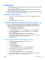 Page 37sRGB Support
The monitor is designed to support sRGB for color management, which adapts to the color standards
used in the image technology industry.
To take advantage of the sRGB support, you will need to change the monitor’s color temperature to
Standard and install the sRGB color profile (ICM) file.
NOTE:The sRGB color temperature preset will improve the color accuracy of sRGB images on the
computer monitor, but some color variation may still occur.
Changing the Color Temperature
1.Press the Menu...