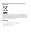 Page 28 
 
Disposal of Waste Equipment by Users in Private Households in the 
European Union 
 
This symbol on the product or on its packaging indicates that this product must not be disposed of with your other 
household waste. Instead, it is your responsibility to dispose of your waste equipment by handing it over to a 
designated collection point for the recycling of waste electrical and electronic equipment. The separate collection 
and recycling of your waste equipment at the time of disposal will help to...