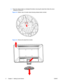 Page 14Figure 3-3  Bottom view of monitor stand showing release button (circled) Figure 3-4  Remove the stand from monitor  8 Chapter 3   Setting Up the Monitor ENWW                                                                                                                                                                                                                                                      
4.   Press the release button as indicated first before removing the stand then follow the arrow...