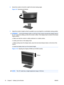 Page 182.Swivel the monitor to the left or right for the best viewing angle.
Figure 3-9  Swiveling the Monitor
3.Adjust the monitors height so that it is parallel to your eye height for a comfortable viewing position.
WARNING!A lock-down/release button on the front of the column prevents the display head of
the 19 model from sliding up when the monitor is lifted. If the display head is locked in the lowest
height position:
a. Make sure that the monitor is safely positioned on a stable surface.
b. Gently push...